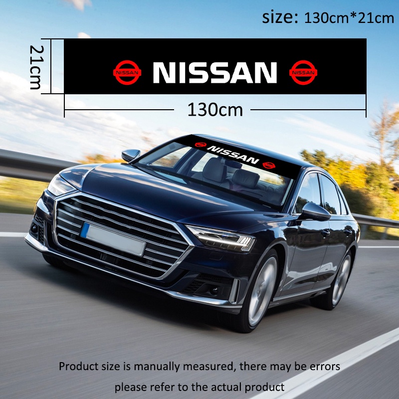 Miếng Dán Trang Trí Kính Chắn Gió Trước Sau Cho Nissan March Note Livina X-trail Navara Almera