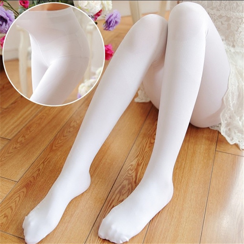 Brroa Quần Tất Không Đường May Co Giãn Tốt Màu Trơn Đơn Giản 120D Cho Nữ