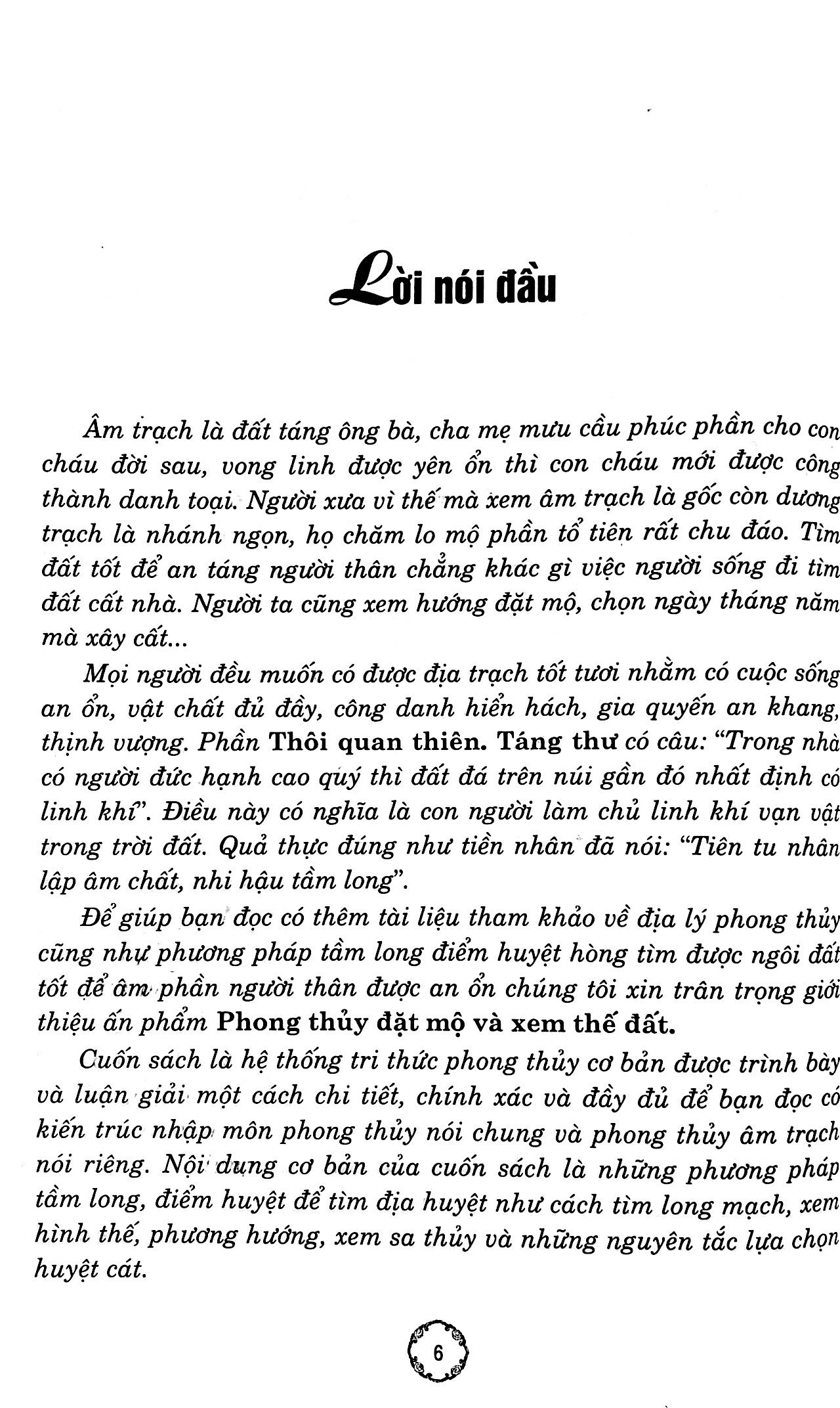 Sách Phong Thủy Đặt Mộ Và Xem Thế Đất