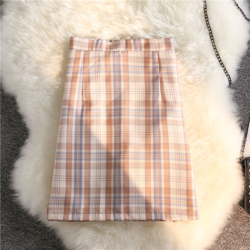 Chân Váy Chữ A Họa Tiết Kẻ Sọc Thời Trang Dễ Thương Cho Nữ