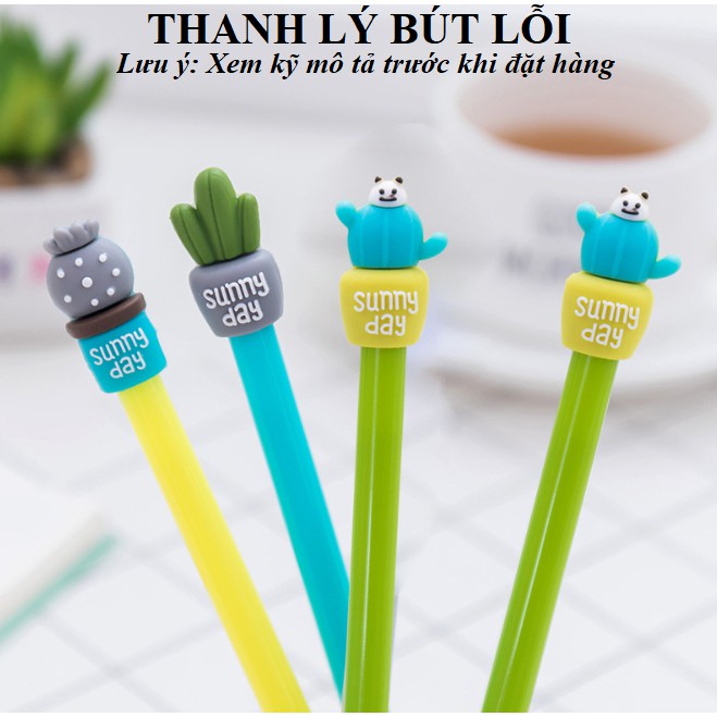 (Hàng Lỗi) Set 5 Bút Hình Chậu Xương Rồng