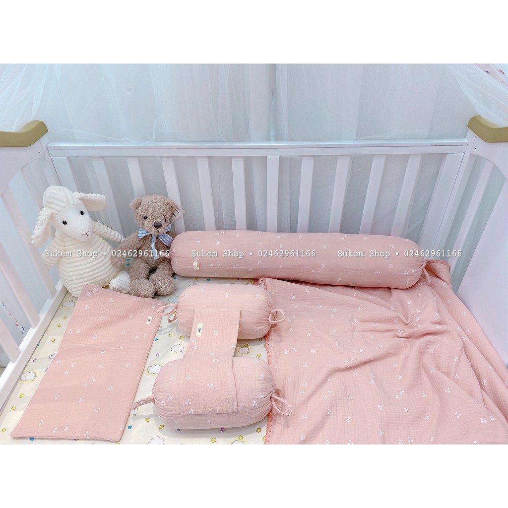 Gối Ôm Cho Bé/Gối Ôm BéBé Vải Xô Muslin Mềm Mại