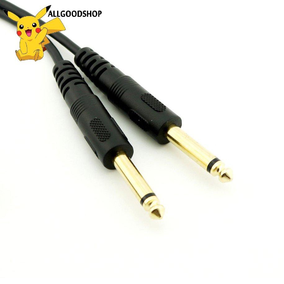 all} Giắc Chuyển Đổi 6.35mm 1 / 4 Inch Audio Trs Female Sang 2 Dual 6.35mm Mono Ts Male