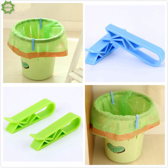 Set 2 kẹp cố định túi rác bằng nhựa chống trượt tiện dụng
