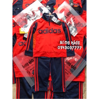 Bộ Nỉ Bé Trai Thể Thao Cam Adidas