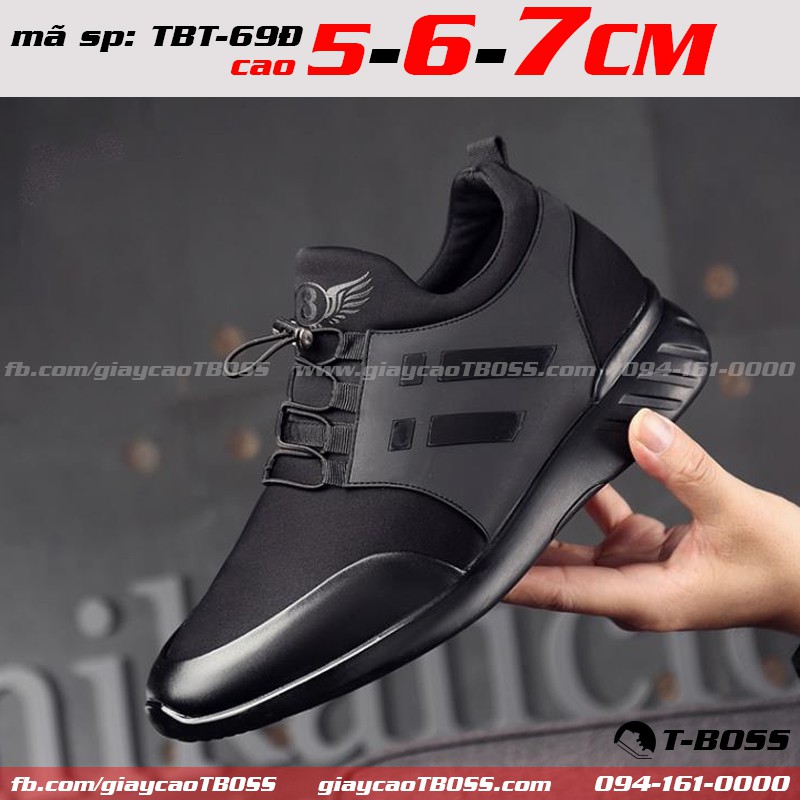 giày cao t-Boss Thể Thao độn đế Tăng chiều cao 5cm - 6cm - 7cm, TBT-699Đ; mẫu mới hot 2021; siêu nhẹ