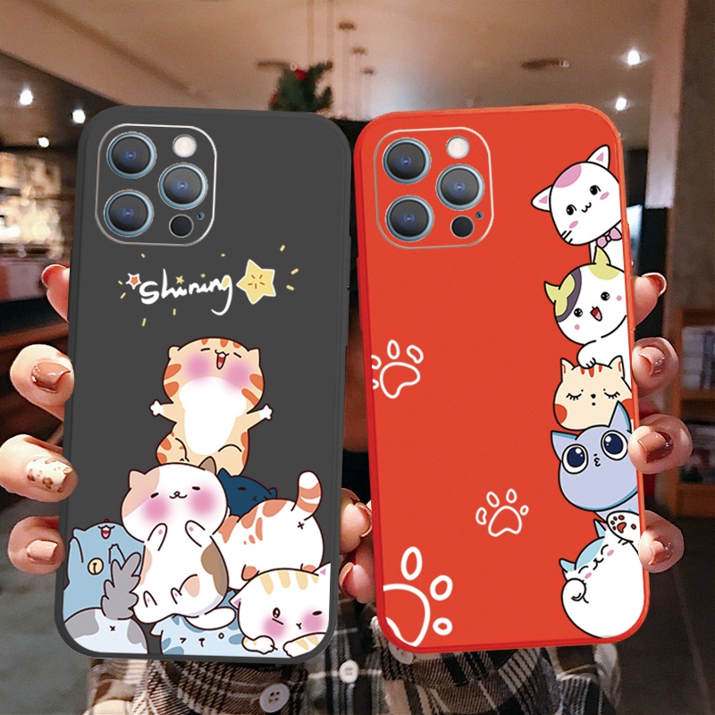 Ốp Điện Thoại Silicone Mềm Hình Mèo Cho Samsung Galaxy Note 20 Ultra Note 10 Plus A30 A50 A20 A50S