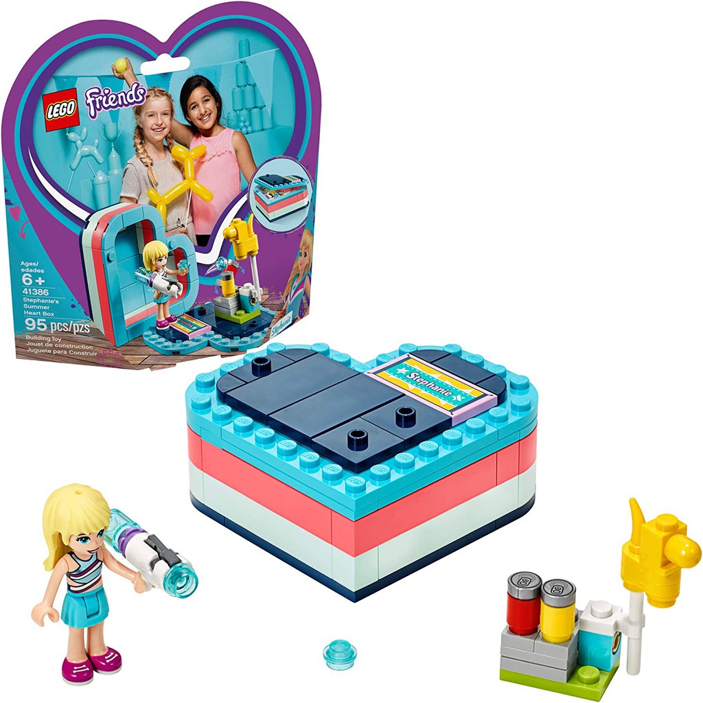 LEGO FRIENDS 41386 Hộp Trái Tim Mùa Hè Của Stephanie ( 95 Chi tiết)