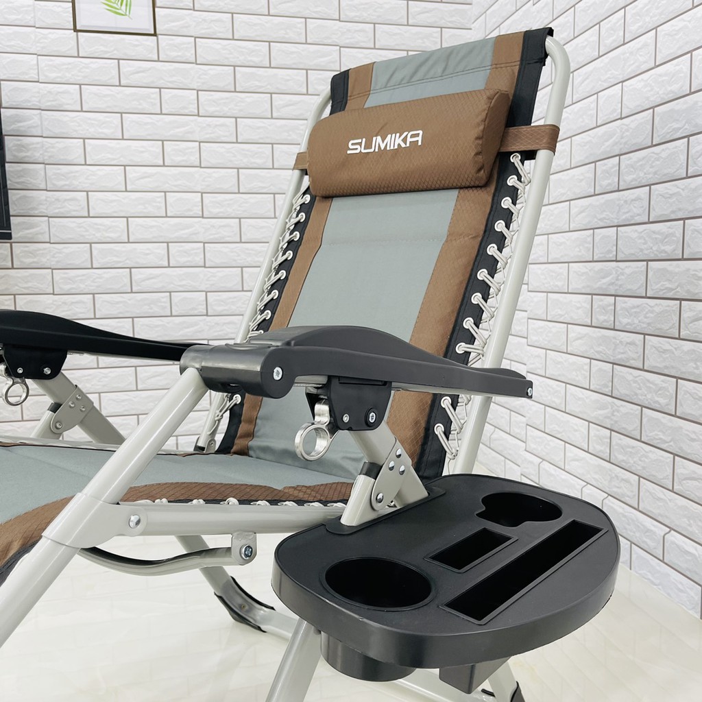Ghế xếp thư giãn Sumika SK139 nhập khẩu 100% tiêu chuẩn Châu Âu thiết kệ gọn nhẹ thông minh tiện lợi, vải lưới có đệm ló