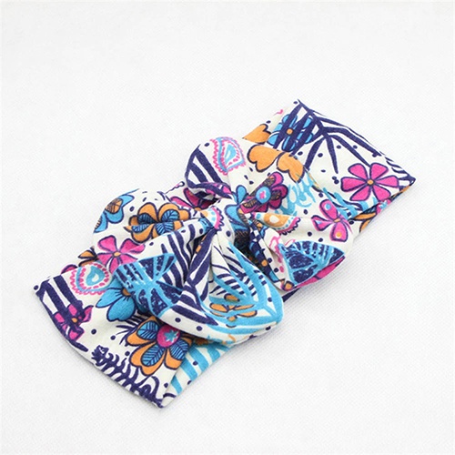 Băng Đô Nơ In Hoa Thời Trang Cho Bé