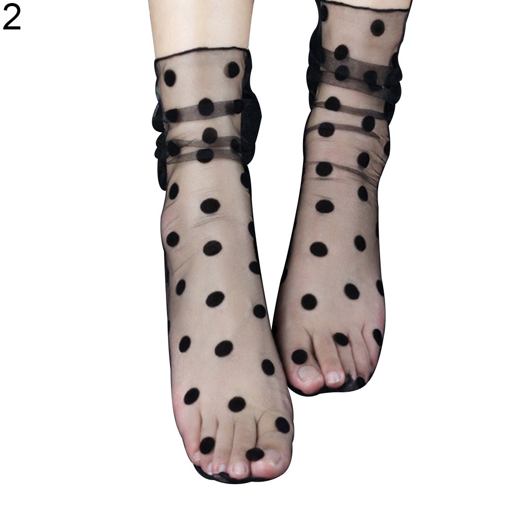 Đôi Vớ Lưới Xuyên Thấu Họa Tiết Ngôi Sao Thời Trang Cho Nữ