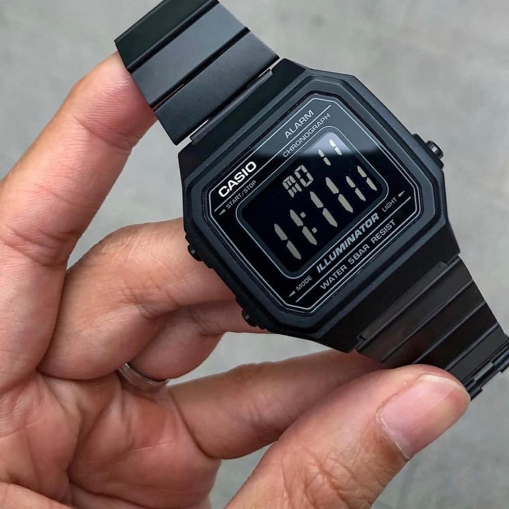 Đồng hồ Nam Casio B650WB-1B, đồng hồ chính hãng, (Full đen)