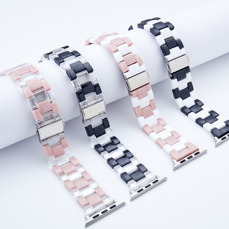 Dây Đeo Thay Thế 38mm 42mm 41mm SE7 6 5 4 Cho Đồng Hồ Thông Minh Apple Watch 3 2 1 40 / 44mm 45mm Trọng Lượng Nhẹ