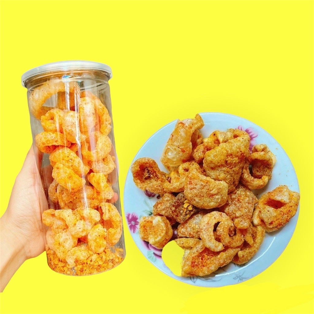 [MÓN MỚI] DA HEO LẮC PHÔ MAI TỎI ỚT HŨ PET 150GR - Lùn Con Food