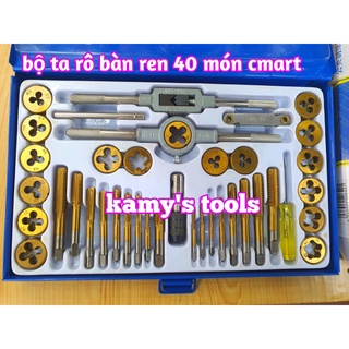 Bộ taro bàn ren 40 chi tiết model a1012 c-mart, bộ ta rô