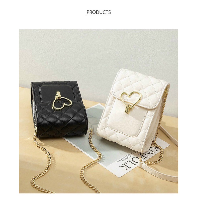 Túi Xách Nữ Xinh Đeo Chéo Túi Đựng Điện Thoại Khóa Trái Tim Superbag668 257