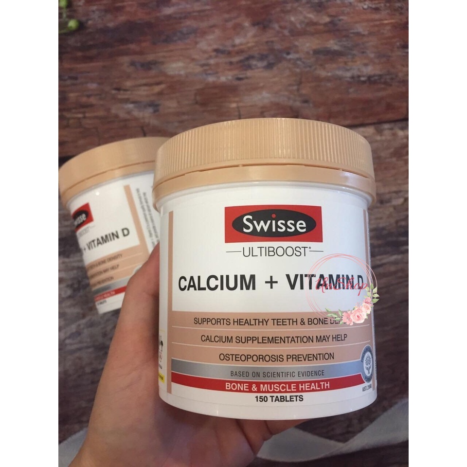 Swisse Canxi Vitamin D Úc 150v