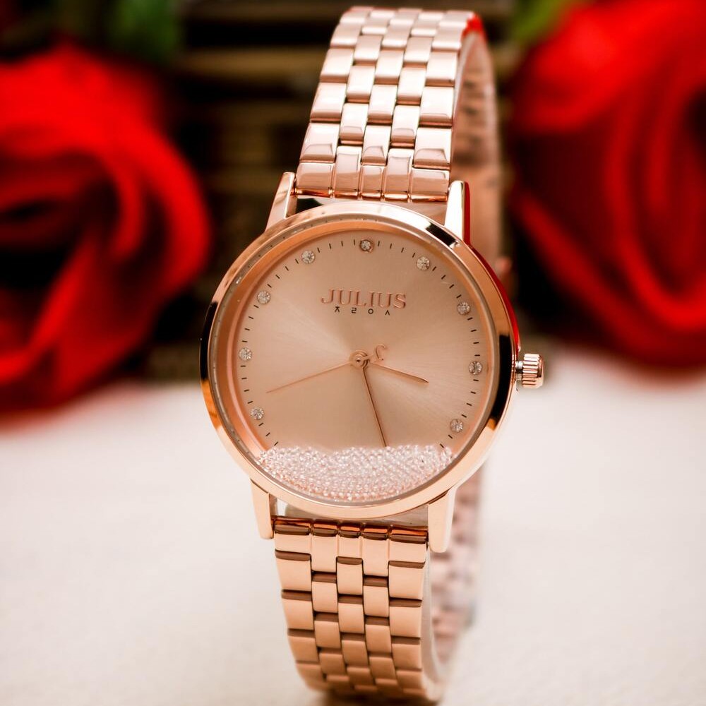 Đồng hồ nữ Julius JA-1283 dây thép | Julius Official