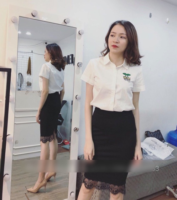 Chân ôm bút chì pha ren Meral siu đẹp