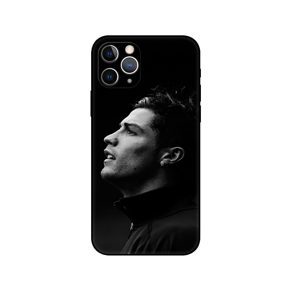 Ốp Điện Thoại Silicon Tpu Mềm Đen Hình Cristiano-Ronaldo-CR7 Cho Apple Iphone 5s 5 S SE 2020 2016 6s 6 S 7 8 Plus