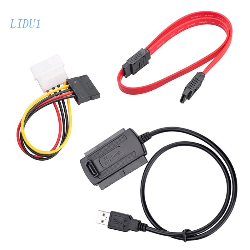 Cáp Chuyển Đổi LIDU1 USB 2.0 Sang IDE Sata S-ATA 2.5 3.5 '' HDD