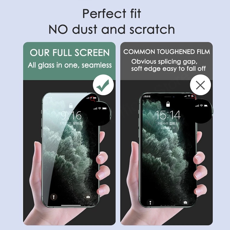 Kính Cường Lực 9D Bảo Vệ Toàn Màn Hình Cho VIVO V20 Y20S Y12 Y15 Y17 Y33S Y21S Y30 Y83 Y93 V21 Y51 2020 Y15S