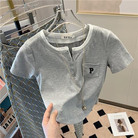 Áo Thun Tay Ngắn Dáng Ôm Phong Cách Thời Trang Dành Cho Nữ