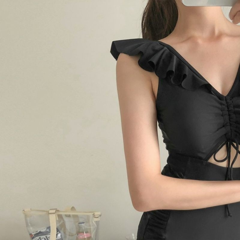 Bikini Áo Tắm Tay Bèo Cánh Tiên Quảng Châu LMD25 Hottrend 2021 Khoe Dáng Nuột Sang Chảnh Che Khuyết Điểm Sexy | BigBuy360 - bigbuy360.vn