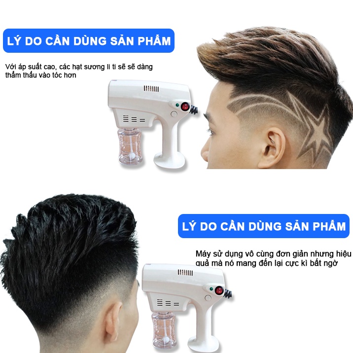 Máy hấp tóc phun sương Nano mini cầm tay tạo độ bóng cho tóc Lamyra