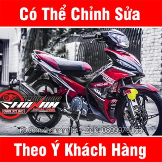 Tem Trùm Exciter 135 Đỏ Đen Motorcross