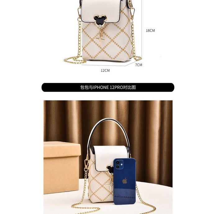 EnviroSax Túi Đeo Chéo Mini Đựng Điện Thoại Thời Trang Hàn Quốc Cho Nữ CYR791