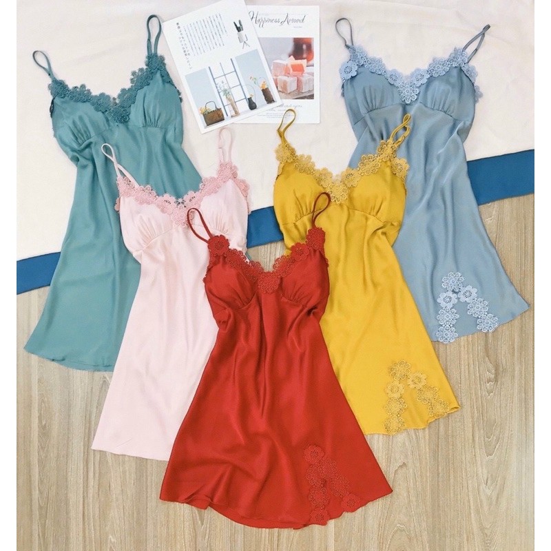 Sx413-1 váy ngủ lụa satin - đầm ngủ cao cấp -kellywang | BigBuy360 - bigbuy360.vn