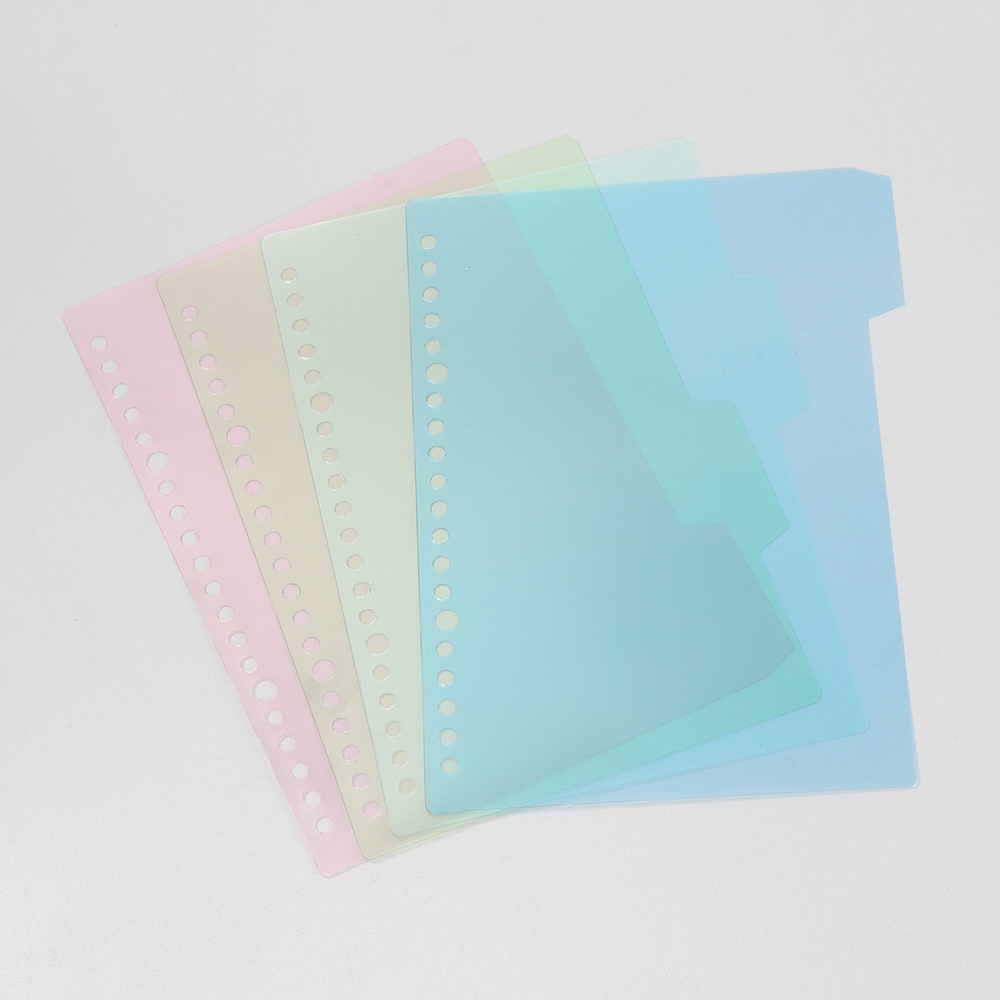 Vỏ Nhựa Bọc Sổ Tay 30/26/20 Lỗ Khổ A4/A5/B5 Có Thể Nạp Đầy Thời Trang