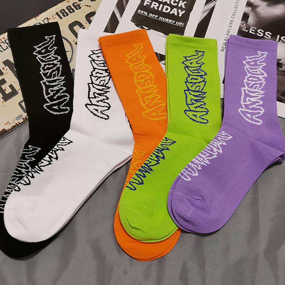 Vớ Cotton Thể Thao Trượt Ván In Chữ VANES1 Sáng Tạo Thoải Mái Đường Phố Cho Nữ