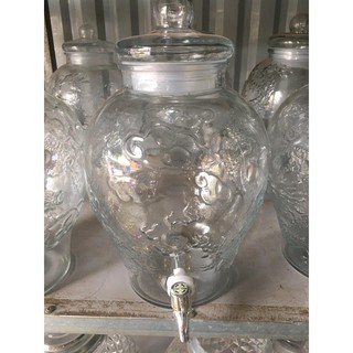 Bình Ngâm Rượu Sâm Thủy Tinh 6 Lít
