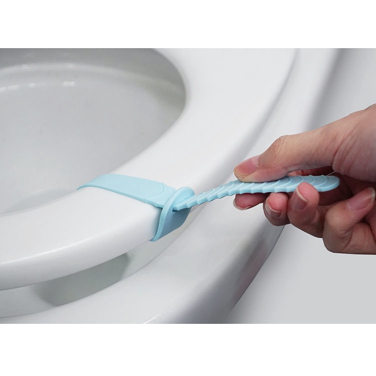Tay Cầm Nhấc Nắp Bồn Cầu Bằng Silicone Chống Bẩn Dây Cao Su V6 Nhấc Nắp Bồn Cầu - Nâng Bảo Đảm Vệ Sinh