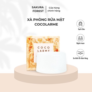 Xà Phòng Rửa Mặt Cocolarme, Xà Phòng Thiên Nhiên Loại Bỏ Mụn Đầu Đen, Thu Nhỏ Lỗ Chân Lông 14g, 85g