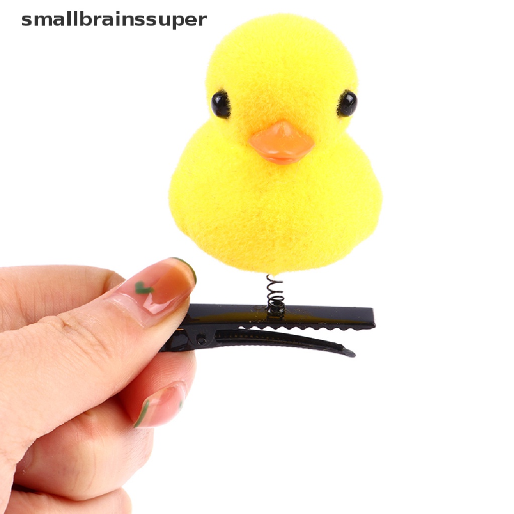 Kẹp Tóc Hình Chú Vịt Nhỏ Màu Vàng Vui Nhộn Dùng Làm Quà Tặng Giáng Sinh SBS