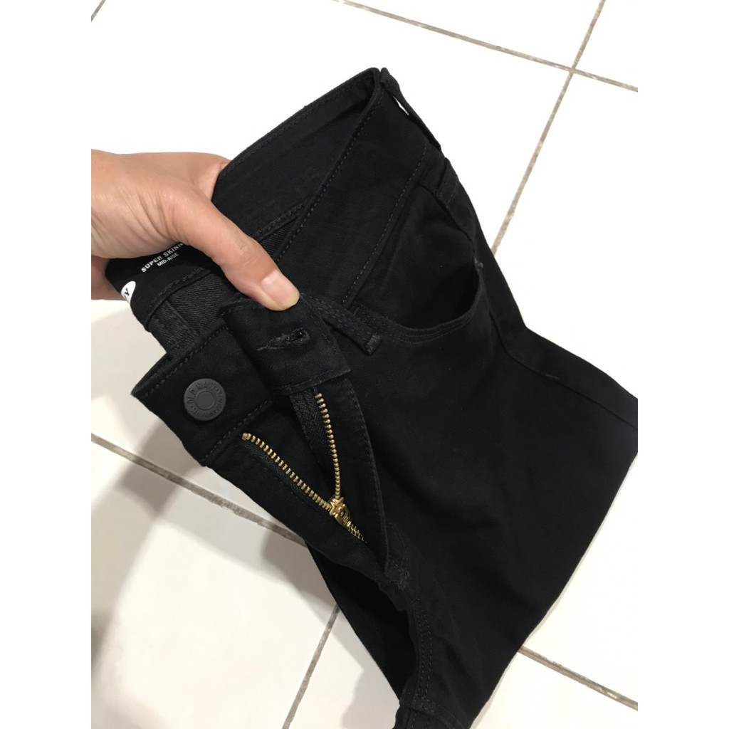 Quần Jeans đen Super Skinny Old*Navy ( có bigsize)