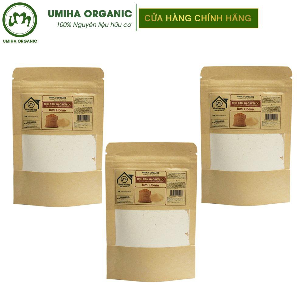 Bột Cám Gạo đắp mặt nạ hữu cơ UMIHOME nguyên chất | Rice Bran Flour 100% Organic 40G | BigBuy360 - bigbuy360.vn