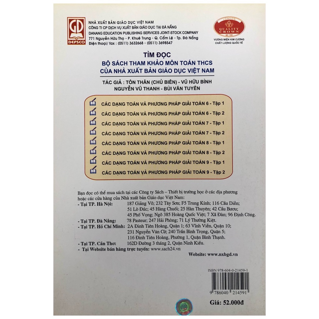 Sách - Các dạng toán và phương pháp giải Toán lớp 9 tập 2