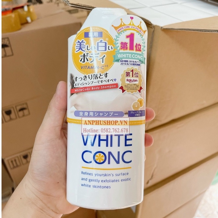 Sữa tắm trắng da White Conc 360ml Nhật Bản - Sản phẩm chính hãng