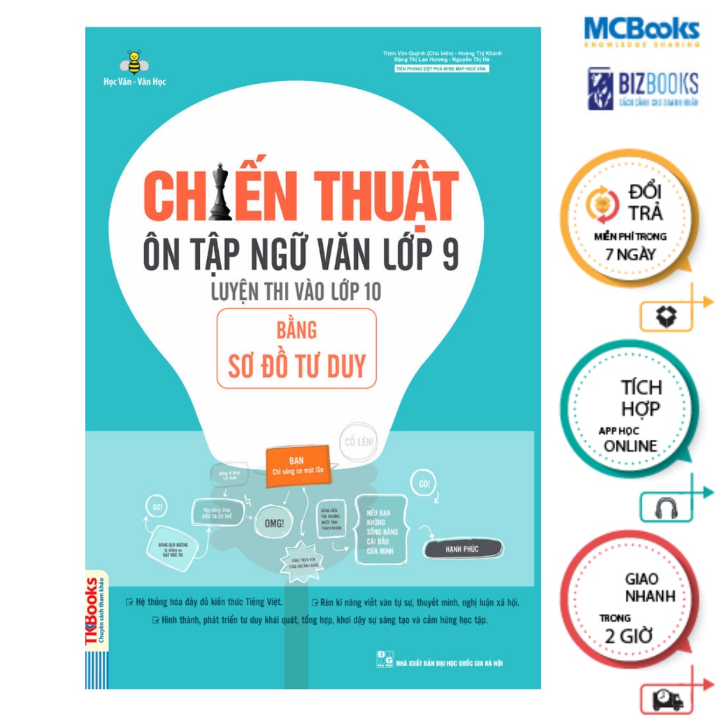 Sách - Chiến thuật ôn tập ngữ văn lớp 9 luyện thi vào 10 bằng sơ đồ tư duy
