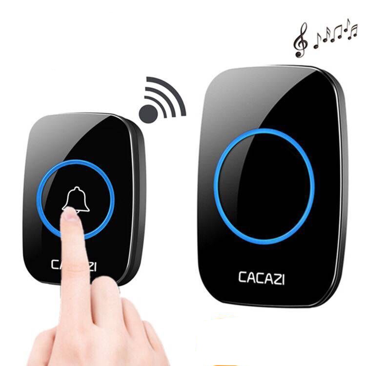 Chuông cửa không dây cao cấp chống nước cực tốt, chuông báo khách CACAZi A10