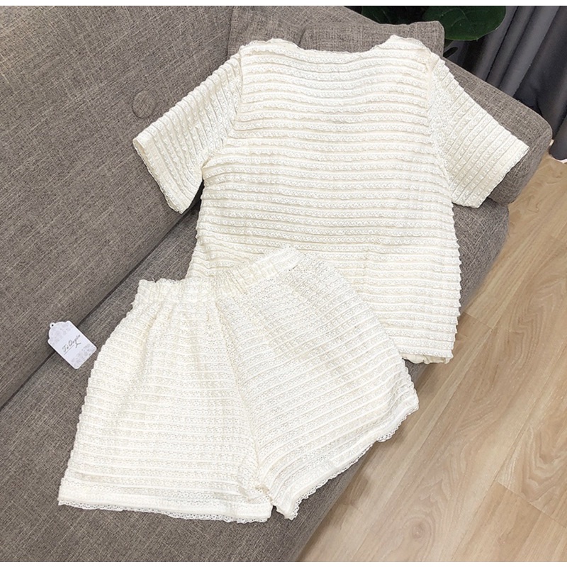 Set ren sóng siêu xinh mặc siêu tiêu thư hàng quảng châu