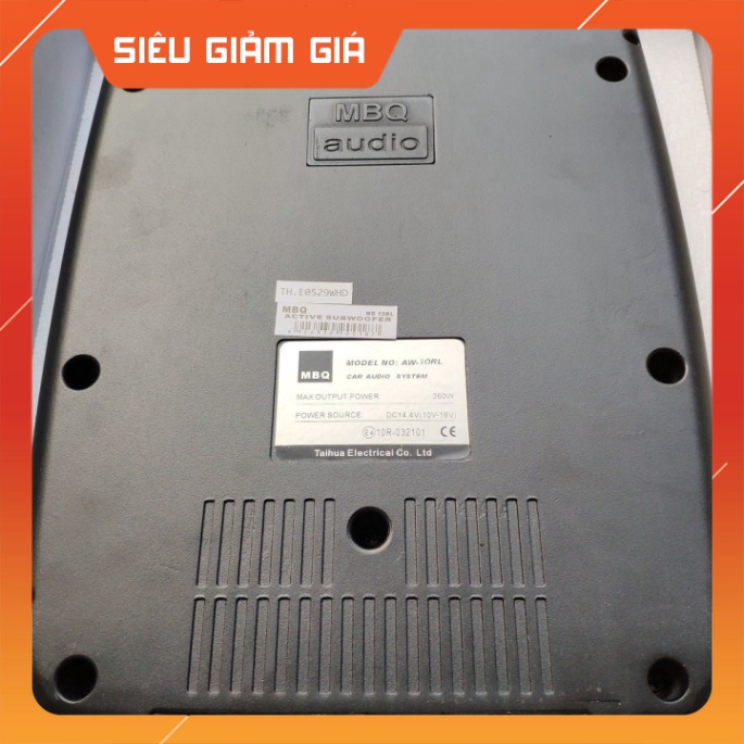 Loa sub gầm ghế ô tô sư tử MBQ – MB 10RL hàng cao cấp, Loa siêu trầm ô tô MBQ10RL
