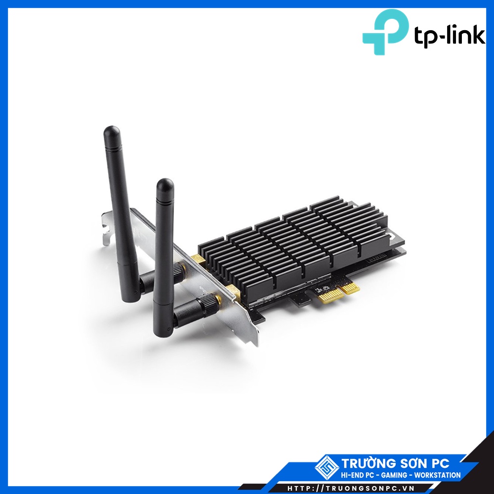Bộ ChuyểN ĐổI Không Dây TP-Link Archer T6E 1300Mbps Băng Tần Kép Chuẩn AC | Card PCI Thu Wifi Cho PC
