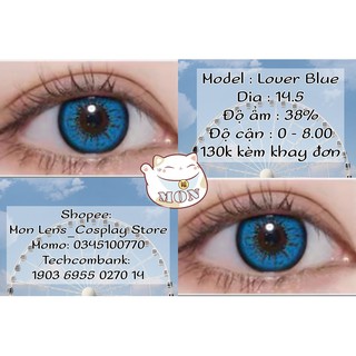 [Có sẵn] Lover Contact Lens - Kính áp tròng Cosplay nhiều màu đủ độ cận 0-8 lệch màu lệch độ