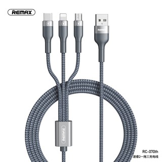 Combo 2c dây sạc 3 đầu remax chính hãng