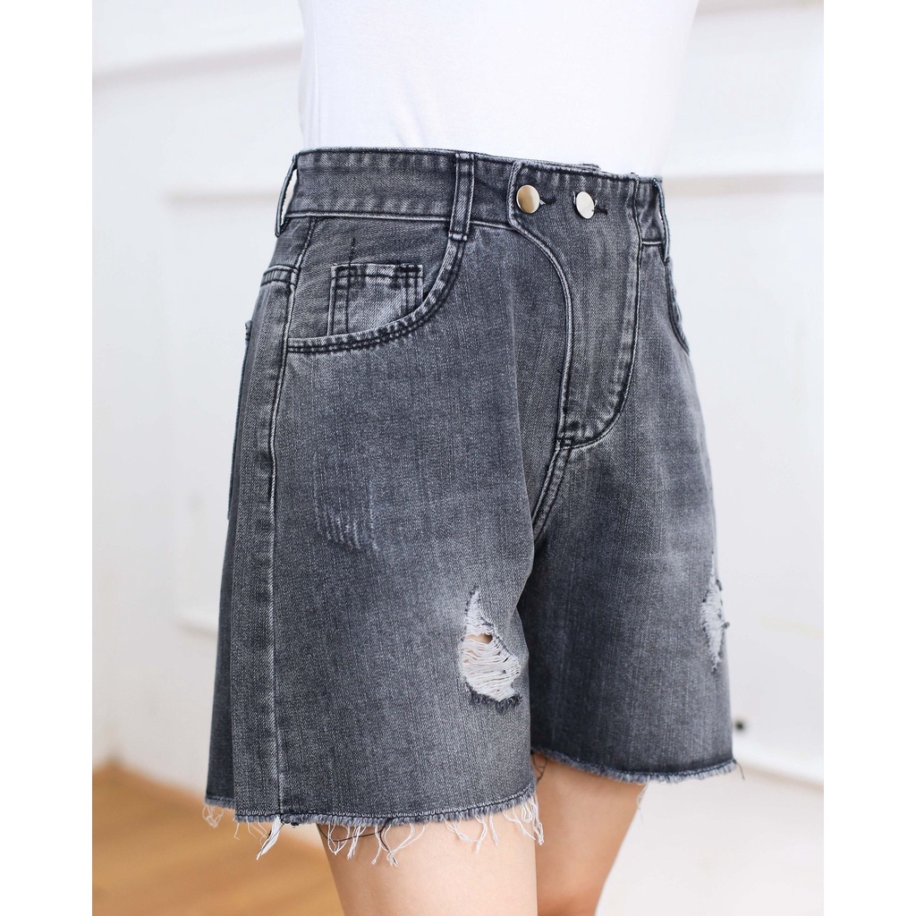 Quần Short đùi Jean rách Form rộng Hot Big Size